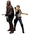 Star Wars Pack de 2 Estatuas ARTFX+ Han Solo & Chewbacca 18 cm