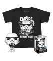 Star Wars Pocket POP! & Tee Set de Minifigura y Camiseta Stormtrooper (KD) Talla L