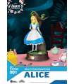 Alicia en el País de las Maravillas Estatua PVC Mini Diorama Stage Alice 10 cm